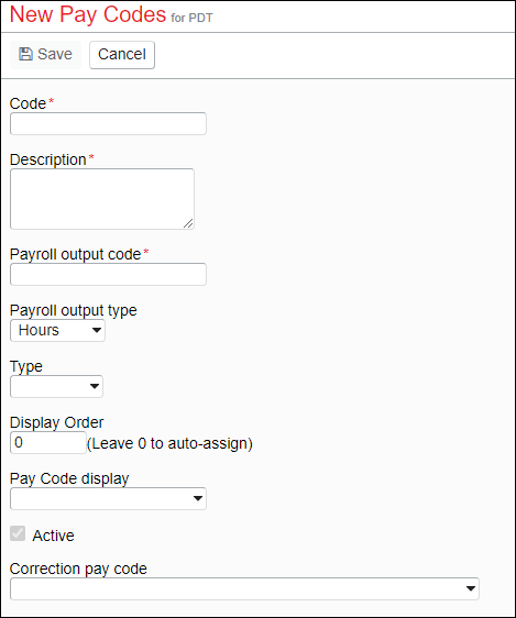Pay Codes – OSCAR Portal